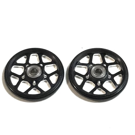 【W-STAR】CNC加工 プラリング付 アルミベアリングローラー ディッシュ (19mm)