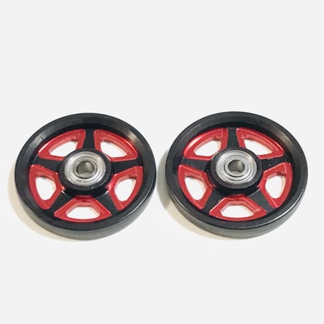 Wアルマイト CNC加工 オールアルミベアリングローラー (17mm)