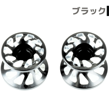 【スパイラル】CNC加工 2段アルミローラーセット(13-12mm) #アルマイト #mindev