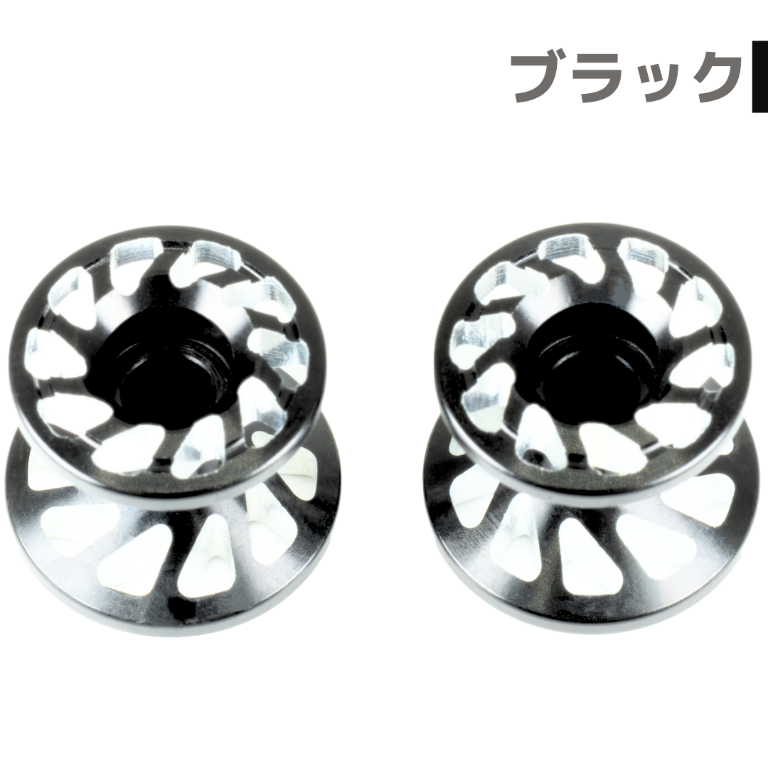 スパイラル】CNC加工 2段アルミローラーセット(13-12mm
