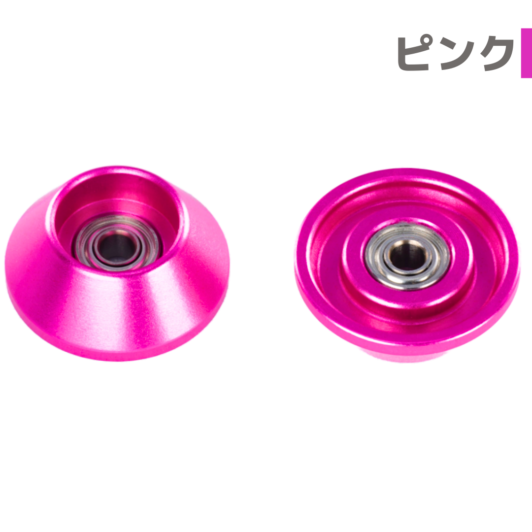 [G6037]テクニ四駆　パープル　21㎜超大径アルミベアリングローラー G6037]テクニ四駆 パープル 21㎜超大径アルミベアリングローラー