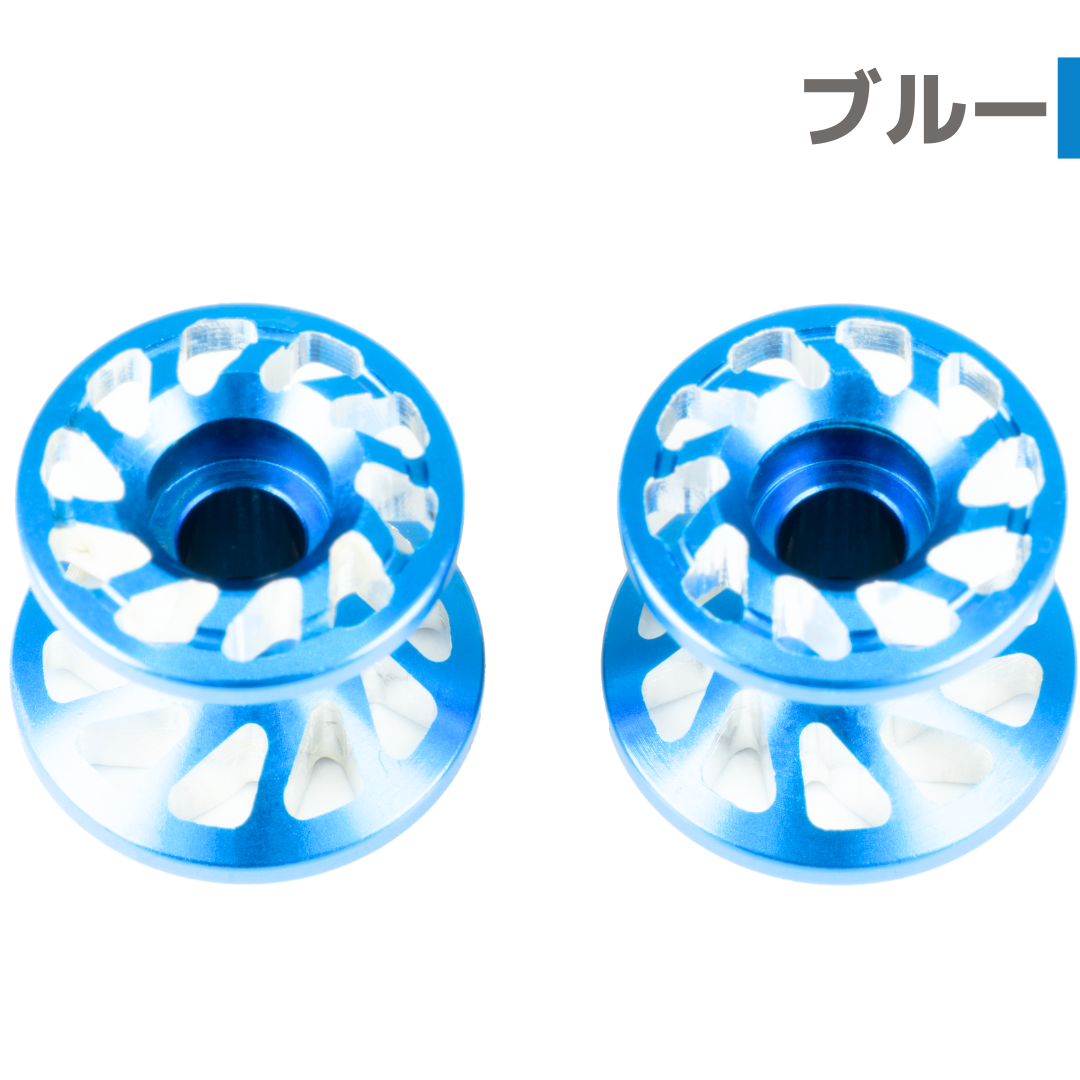 スパイラル】CNC加工 2段アルミローラーセット(13-12mm) #アルマイト