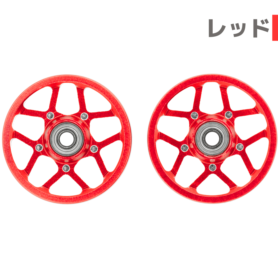 W-STAR】CNC加工 オールアルミベアリングローラー (19mm) | mindev(み