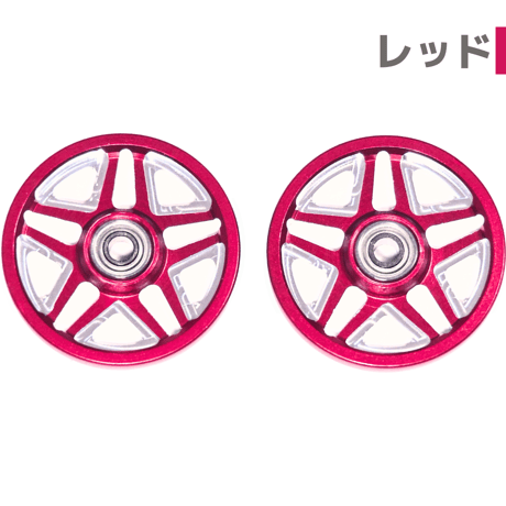 【A-STAR】CNC加工 オールアルミベアリングローラー (19mm)