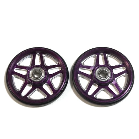 【A-STAR】CNC加工 プラリング付 アルミベアリングローラー ディッシュ (19mm)