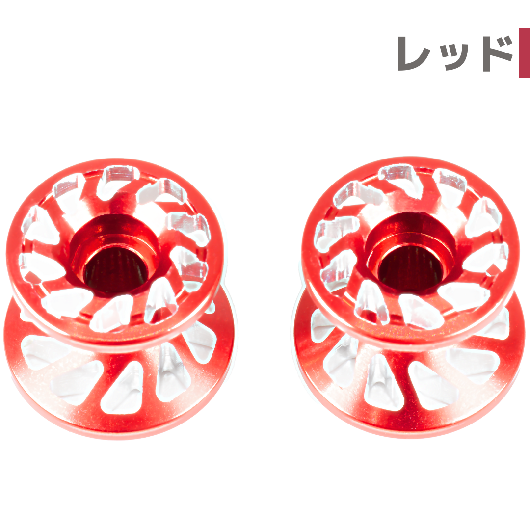 スパイラル】CNC加工 2段アルミローラーセット(13-12mm) #アルマイト