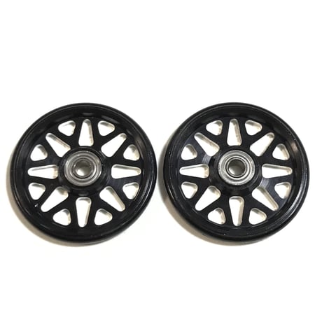 【Yスポーク】CNC加工 プラリング付 アルミベアリングローラー ディッシュ (19mm)