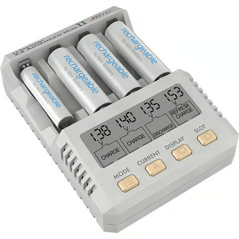 チャリー出品です。 hitec 44324 AA/AAA Charger X4 Advanced Mini Ⅱ |