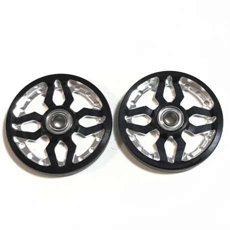 【四方手裏剣】CNC加工 オールアルミベアリングローラー (19mm)