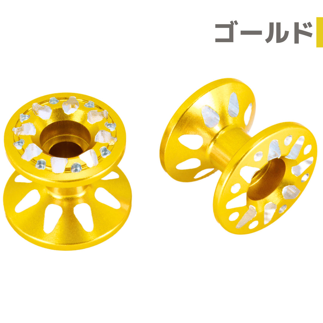 軽量アルミローラーセット（ゴールド）② SHIZUKU】CNC加工 2段アルミローラーセット(13-12mm) #アルマイト #mi