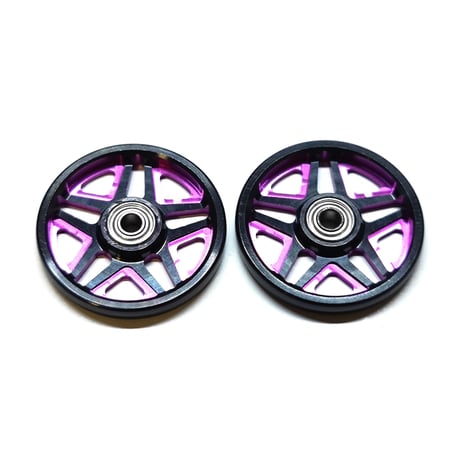 【A-STAR】Wアルマイト CNC加工 オールアルミベアリングローラー (19mm)