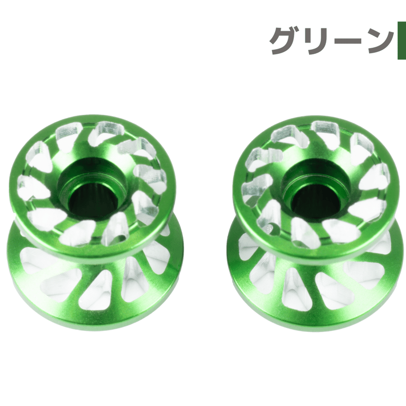 スパイラル】CNC加工 2段アルミローラーセット(13-12mm) #アルマイト