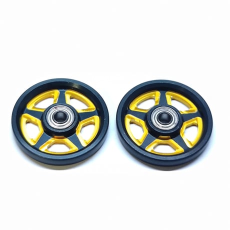 Wアルマイト CNC加工 オールアルミベアリングローラー (17mm)