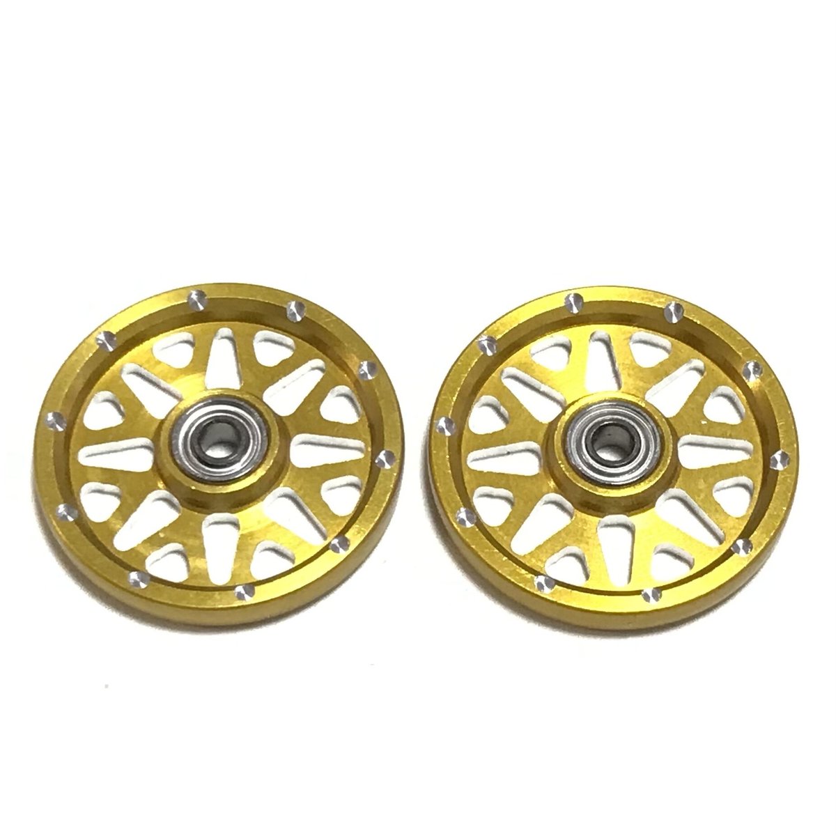 Yスポーク】CNC加工 オールアルミベアリングローラー (19mm