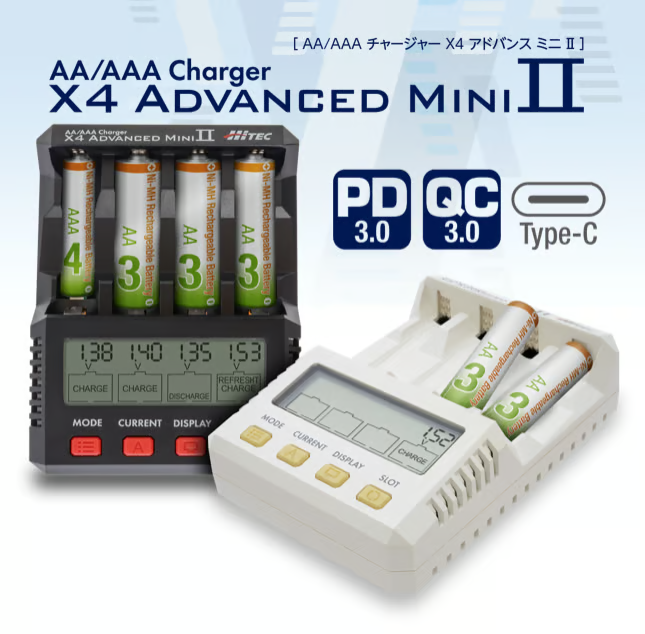 hitec 44324 AA/AAA Charger X4 Advanced Mini Ⅱ |