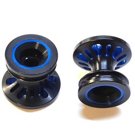 【RING】Wアルマイト ゴムリング付 2段アルミローラーセット(13-12mm) #Wアルマイト