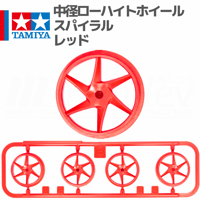ミニ四駆 小径ホイール 3本スポーク レッド #mini4wd #ミニ四駆