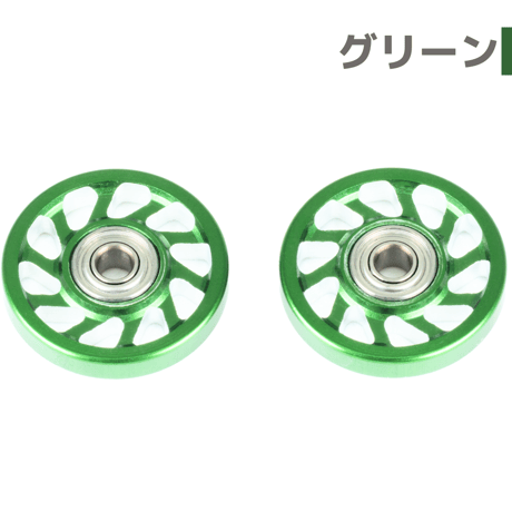 【スパイラル】CNC加工 オールアルミベアリングローラー (13mm)#アルマイト #mindev
