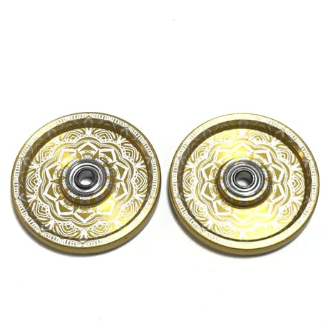 【曼荼羅柄】CNC加工 オールアルミベアリングローラー (19mm)