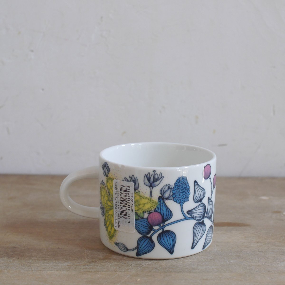 B品【Vintage品】アラビア ARABIA ルノ Runo バタフライ ティーカップ