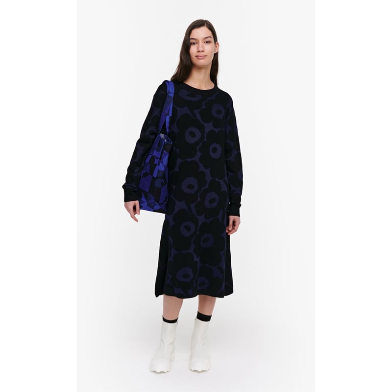 新品】マリメッコ marimekko ウニッコ Unikko ニットワンピース 新品】マリメッコ marimekko ウニッコ Unikko ニットワンピース