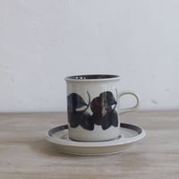 Vintage品】アラビア ARABIA ティーマ TEEMA 旧ロゴ カップ&ソーサー C