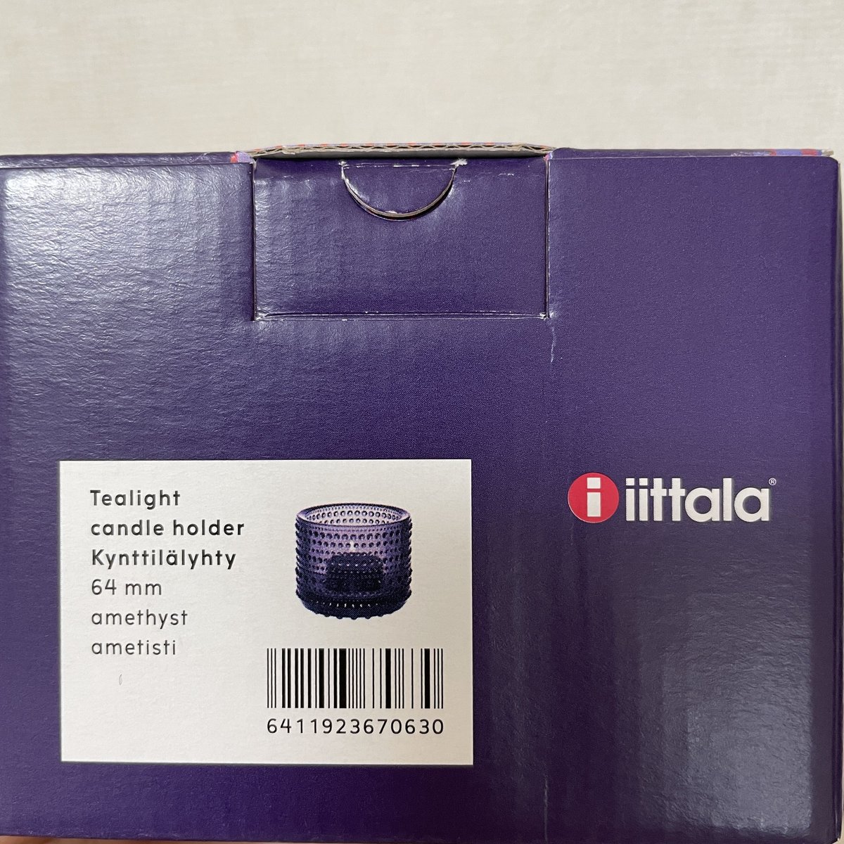 イッタラ カステヘルミ キャンドルホルダー アメジスト 廃盤 新品】イッタラ Iittala カステヘルミ KASTEHELMI アメジスト