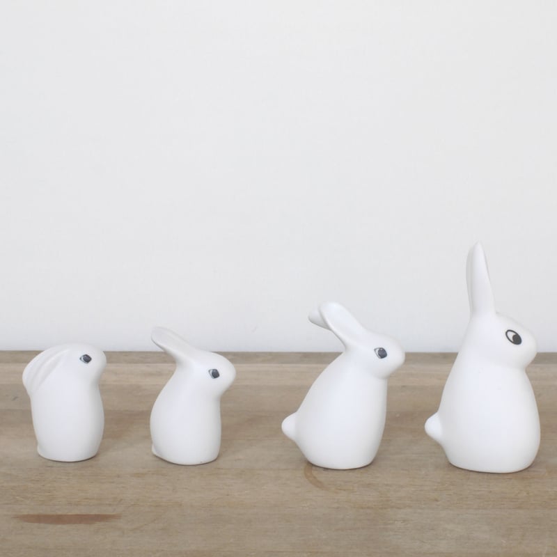 【ARABIA】アラビア　うさぎ　ヘルヤリウッコ　4点セット ARABIA】アラビアうさぎヘルヤリウッコ4点セット