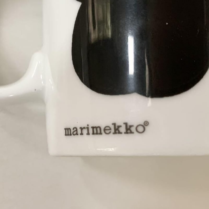 marimekko - marimekko 廃盤 オールドマグ ビンテージ ウニッコ 青 黒 セット marimekko [ made in England - UNIKKO ] old mug - マルカ