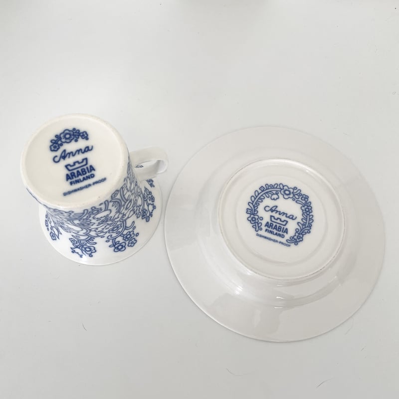 Vintage品】アラビア ARABIA アンナ Anna カップ＆ソーサー 星4.5 |