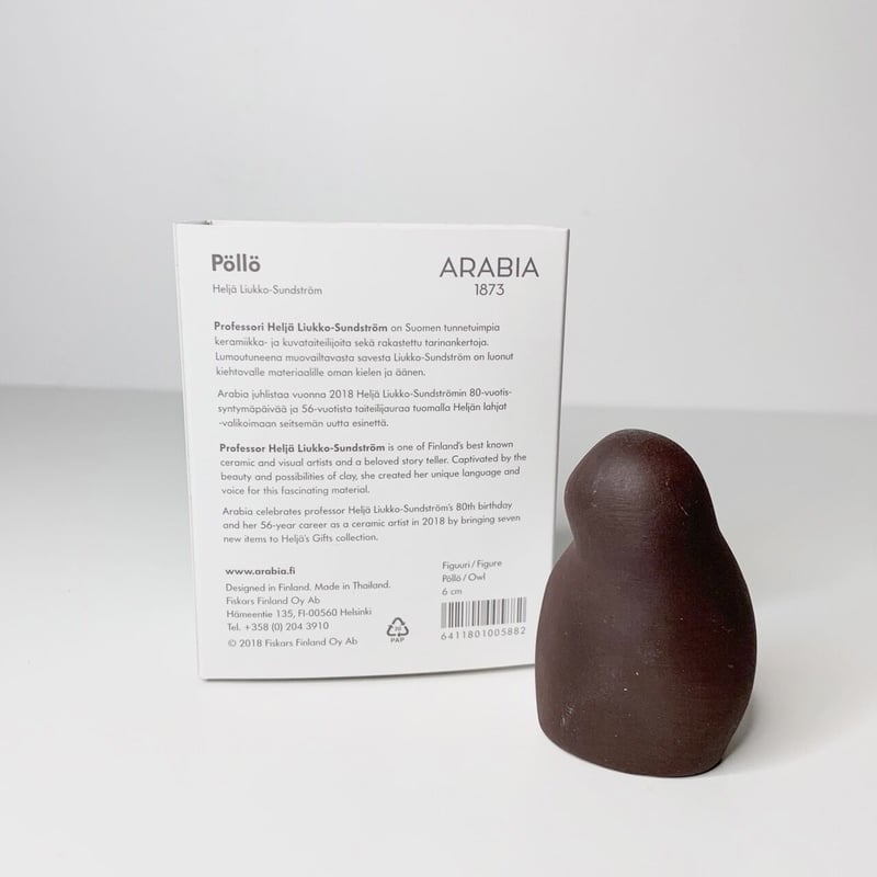 新品】アラビア ARABIA ヘルヤ リウッコ Heljä Liukko フクロウ pol