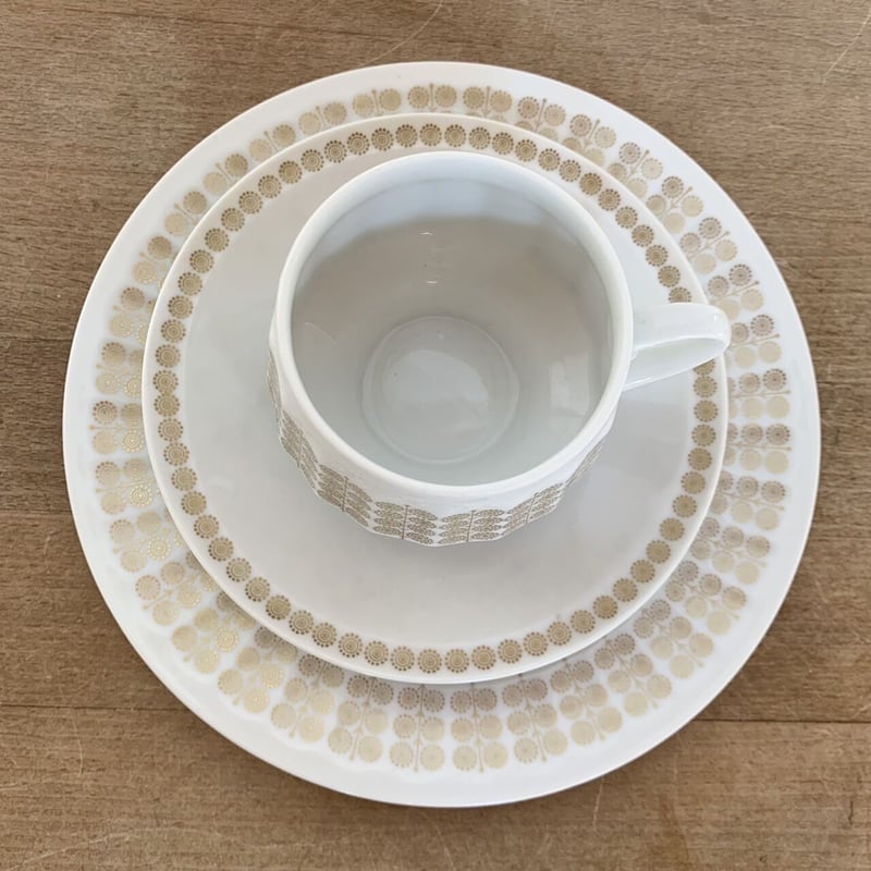 Vintage品】アラビア ARABIA パラス Pallas カップ＆ソーサー ケーキ皿