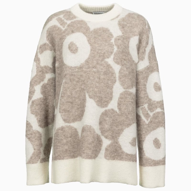 新品】マリメッコ marimekko ウニッコ Polkujen Unikko ニット 新品】マリメッコ marimekko ウニッコ Polkujen Unikko ニット