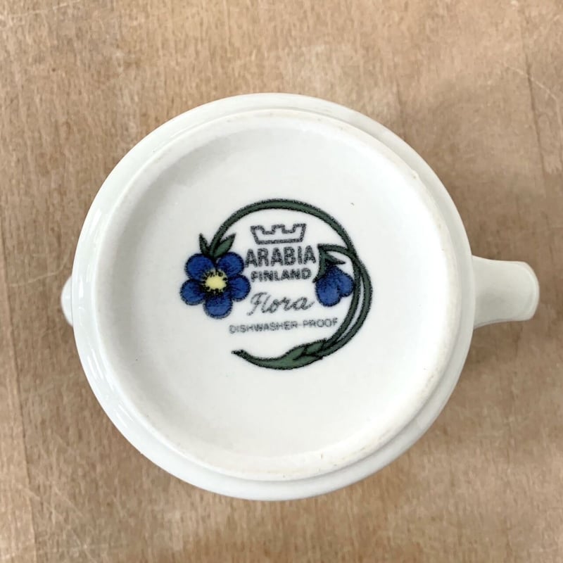 ARABIA アラビア FLORA フローラ シュガーポット＆クリーマー ARABIA フローラ（Flora）シュガーポット – 北欧食器タックショミュッケ