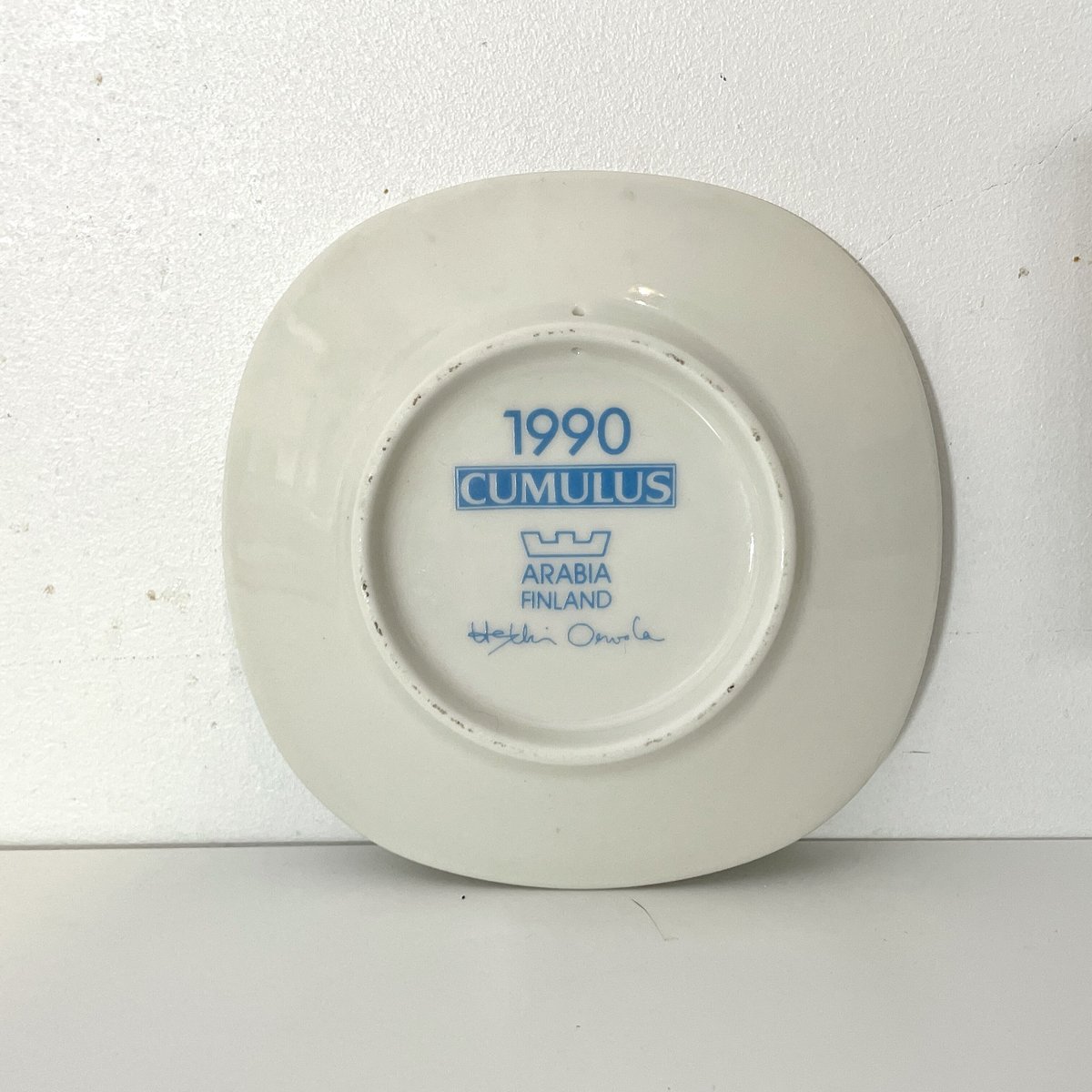 ARABIA CUMULUS 皿 1991年製 Vintage品】アラビア ARABIA クムルス CUMULUS ミニプレート 1990