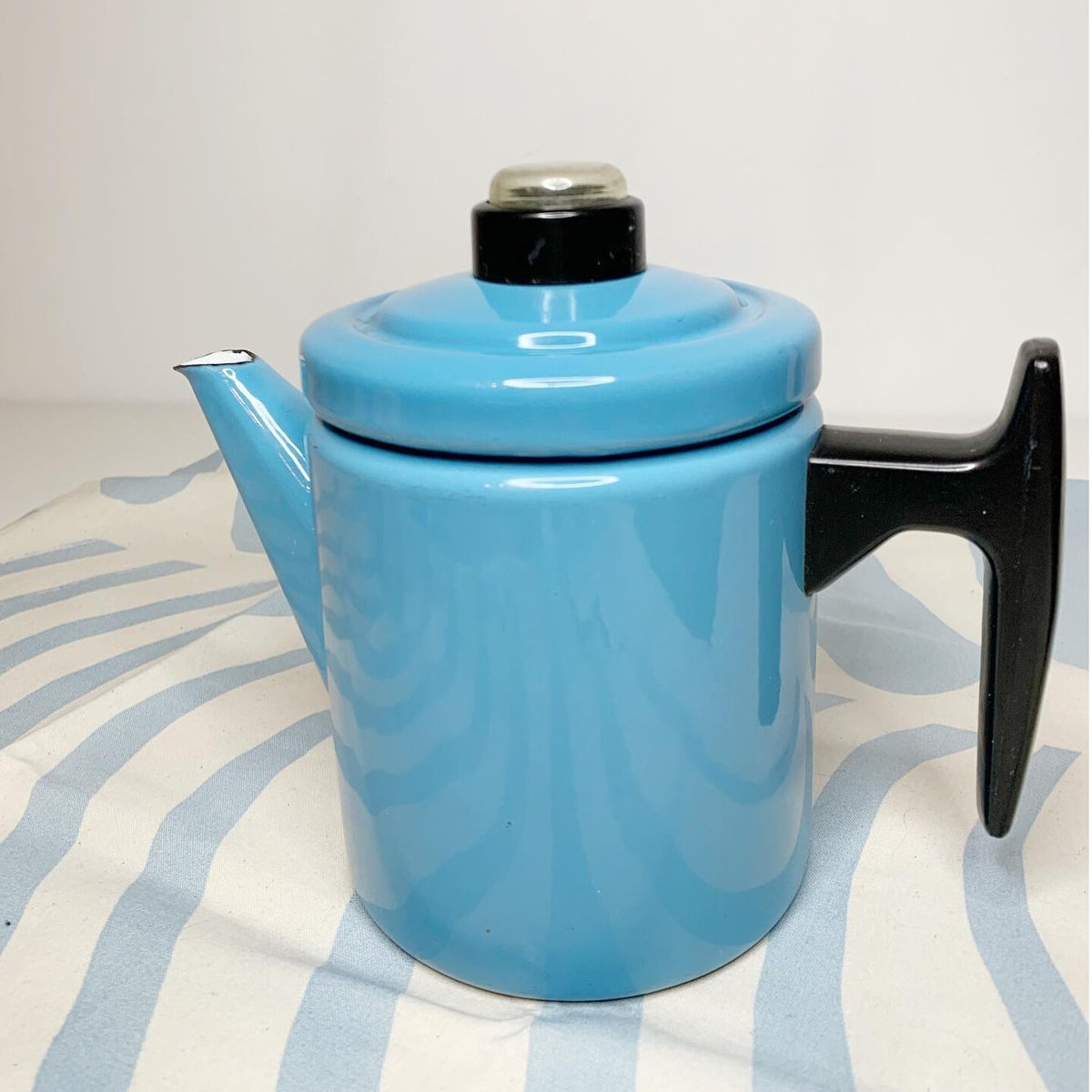 【Vintage品】フィネル FINEL アンティ ヌルメスニエミ Antti Nurmesniemi コーヒーポット 700ml ライトブルー 水色