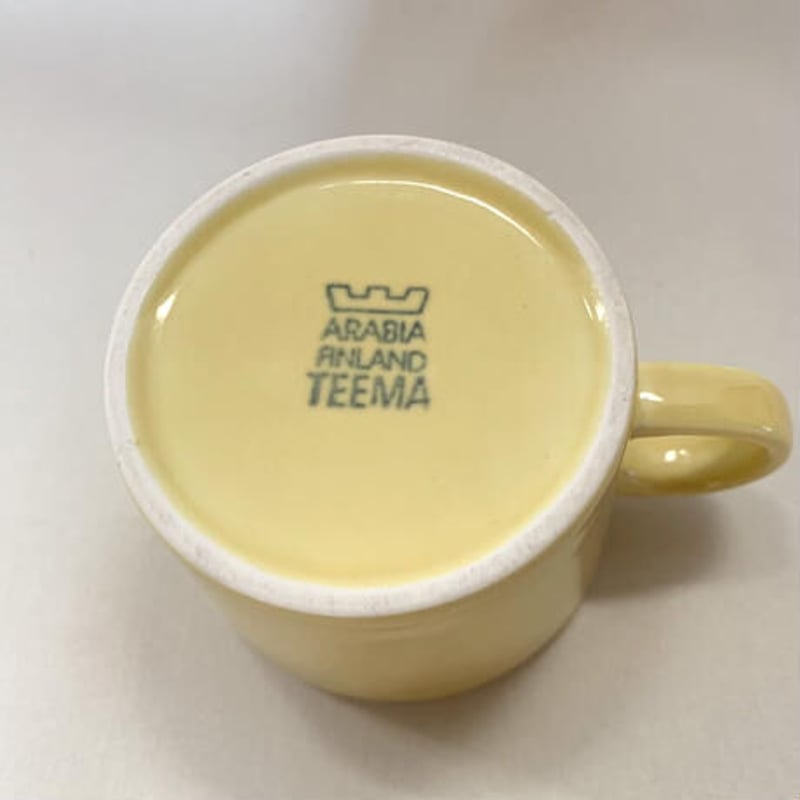 Vintage品】アラビア ARABIA ティーマ TEEMA 旧ロゴ カップ&ソーサー C...