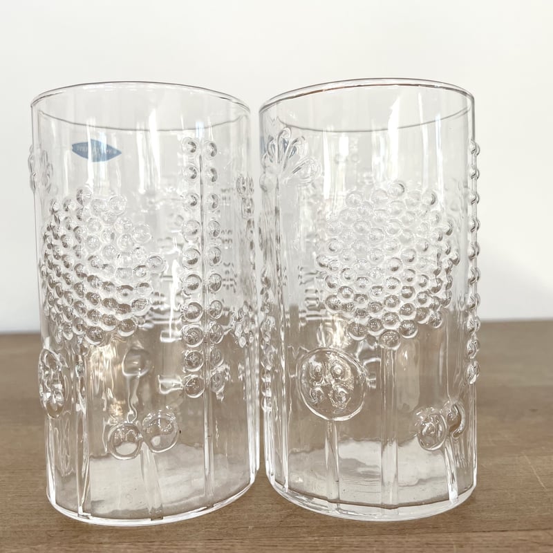 Vintage品】ヌータヤルヴィ NUUTAJARVI フローラ FLORA タンブラー 2