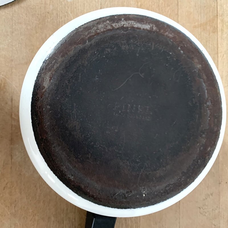 Vintage品】フィネル FINEL 青い花 Sinivuokko 琺瑯 片手鍋