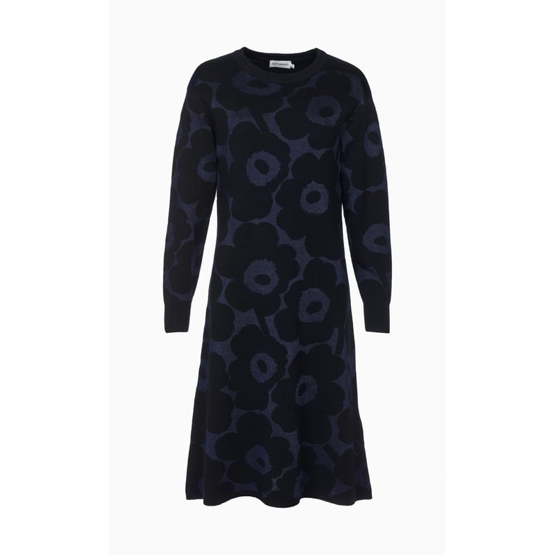 新品】マリメッコ marimekko ウニッコ Unikko ニットワンピース 新品】マリメッコ marimekko ウニッコ Unikko ニットワンピース