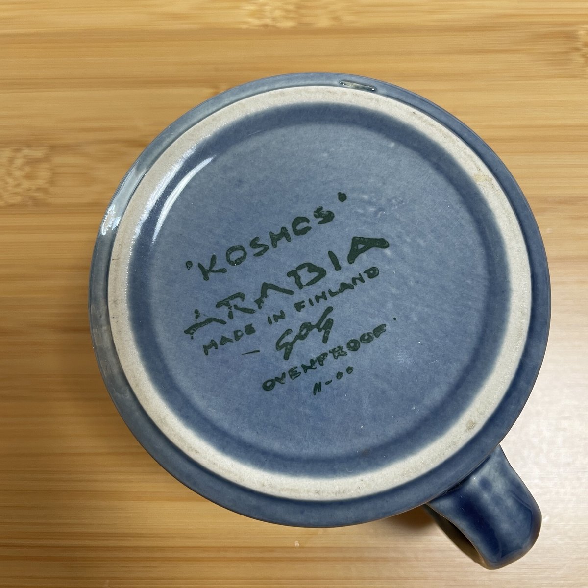 【美品】ARABIA　KOSMOS シュガーポット　クリーマー Vintage品】アラビア ARABIA ブルーコスモス Blue Kosmos シュガーポ