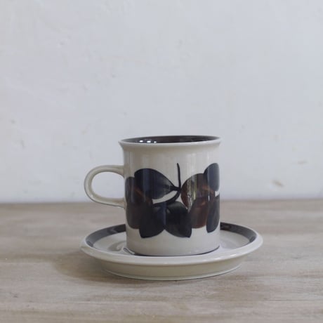 【Vintage品】アラビア ARABIA ルイヤ ruija コーヒーカップ ソーサー C＆S ③ 星3.75