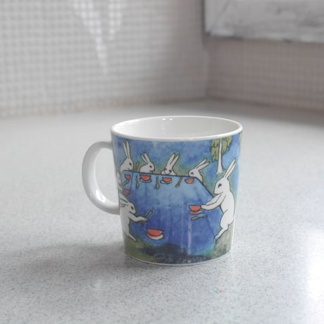 【Vintage品】アラビア ARABIA ヘルヤ・リウッコ Heljä Liukko-Sundström マグカップ Mug バニー Bunny コックさん Sopankeittäjäpuput