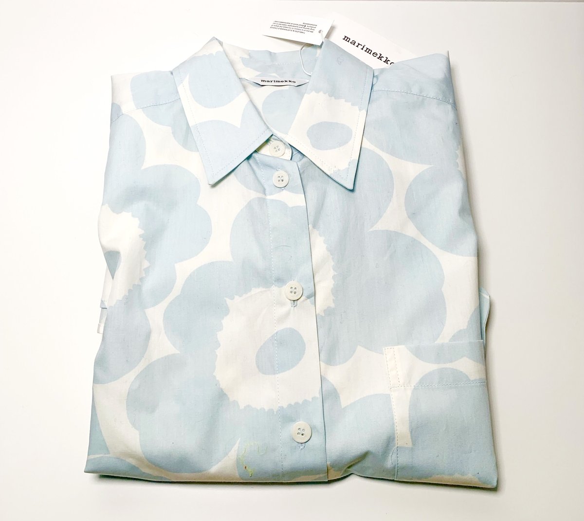 marimekko ウニッコ 長袖シャツ Maridenim Vaihe Unikko シャツ | Maija Isola | Marimekko