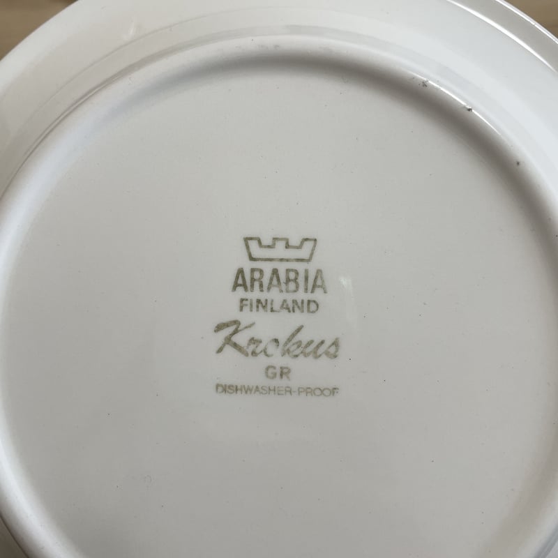 Vintage品】アラビア ARABIA クロッカス Krokus ケーキ皿 ケーキ Vintage品】アラビア ARABIA クロッカス Krokus ケーキ皿 ケーキ