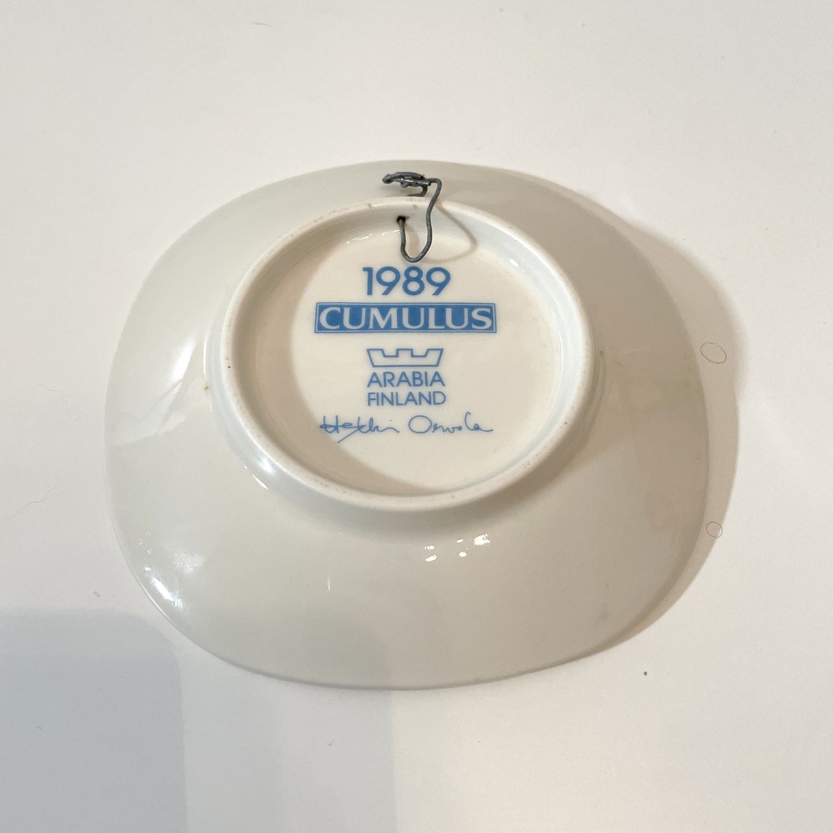 Vintage品】アラビア ARABIA クムルス CUMULUS ミニプレート 1989年