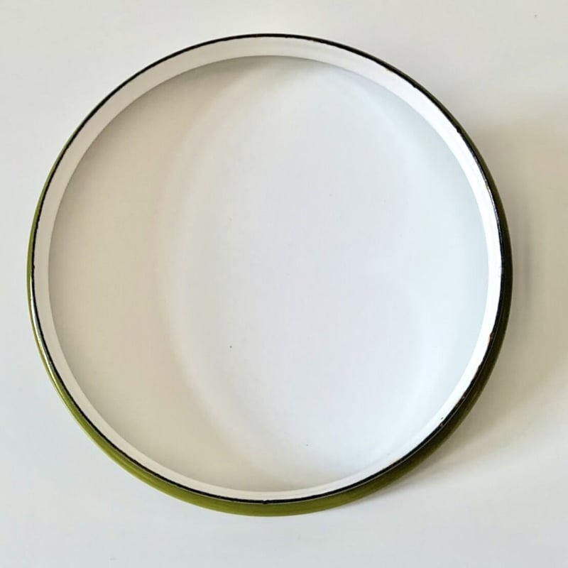 Vintage品】フィネル FINEL 琺瑯鍋 ホーロー両手鍋 オリーブ