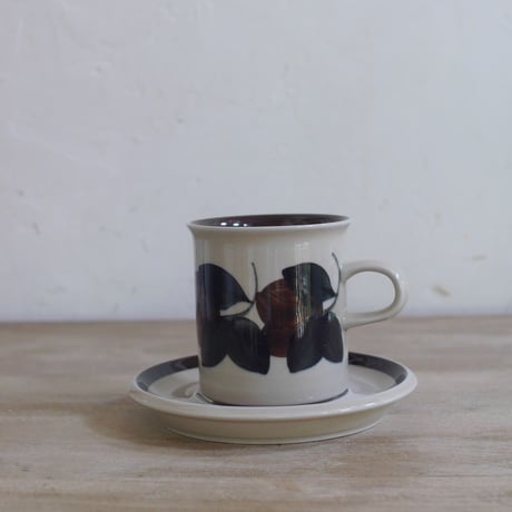 【Vintage品】アラビア ARABIA ルイヤ ruija コーヒーカップ ソーサー C＆S  ⑤  星3.25