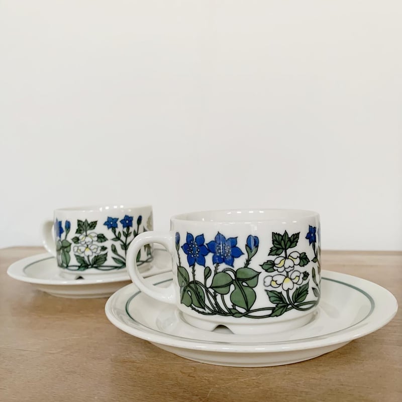 Vintage品】アラビア ARABIA フローラ Flora コーヒーカップ＆ソーサー 
