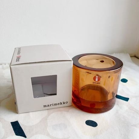 4863 レッドガーネット　kivi  キャンドルホルダー　箱あり iittala/イッタラ KIVI/キヴィ キャンドルホルダー レッド 004